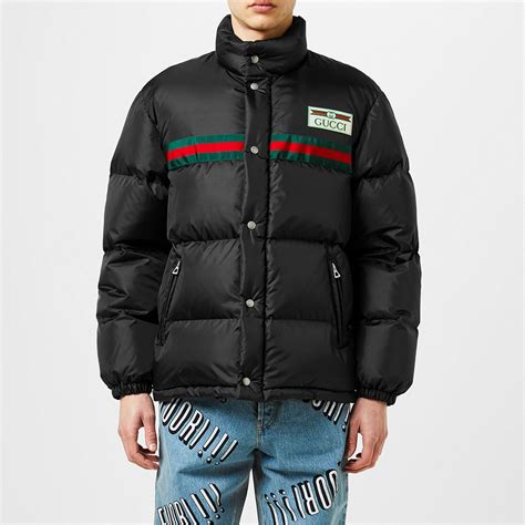 gucci black puffer|Gucci puffer jacket men.